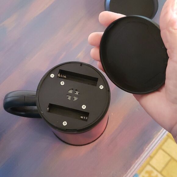 NEW Avon Self-Stirring Stainless Steel Travel Mug Metallic Red - Picture 9 of 9